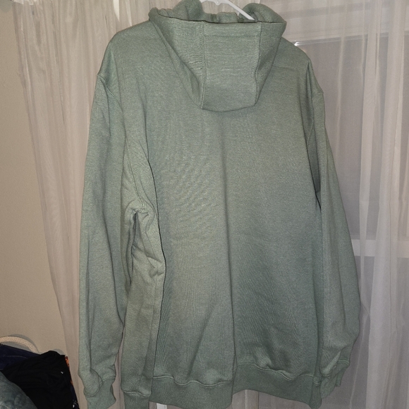 Carhartt Men's Green With Blue Lettering Hoodie Sweatshirt XL - Picture 5 of 5